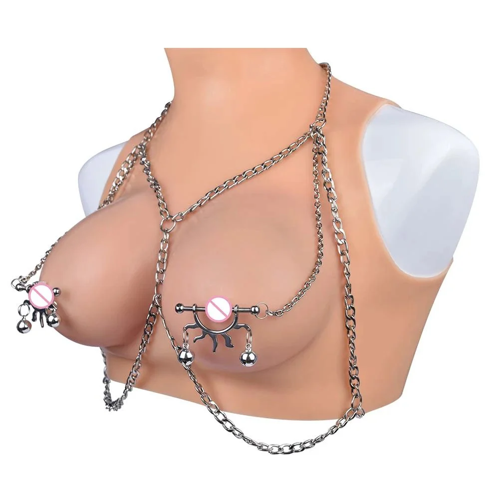 Breast Clips Sex Products Nipple Clamps Sex Toys Breast Bondage With Steel Chain Nipple Clamp Adult Shop