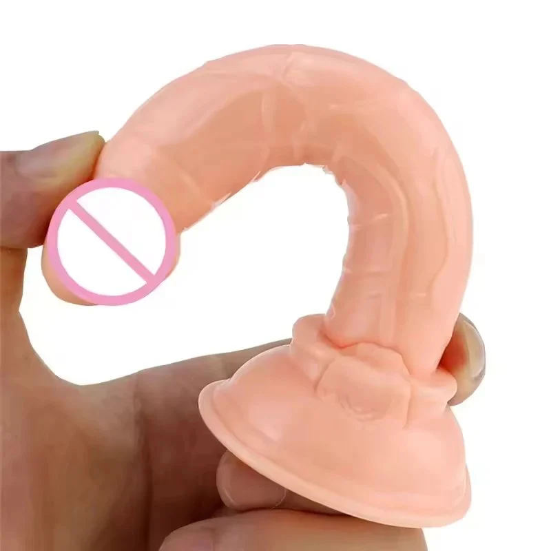 5 Inch Cheap Colorful TPE Soft Eco-Friendly IPX6 Waterproof Suction Cup Mini Dildo for Female Unisex
