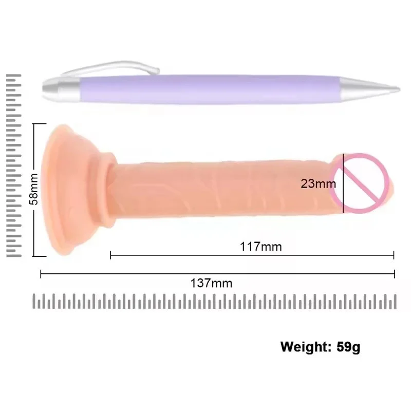 5 Inch Cheap Colorful TPE Soft Eco-Friendly IPX6 Waterproof Suction Cup Mini Dildo for Female Unisex