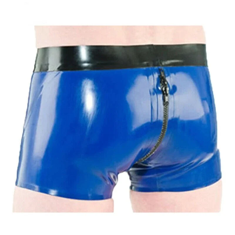 Erotic Latex Underwear Sexy Rubber Boxer Shorts Tight Supplies-100% Waterproof & Eco-Friendly