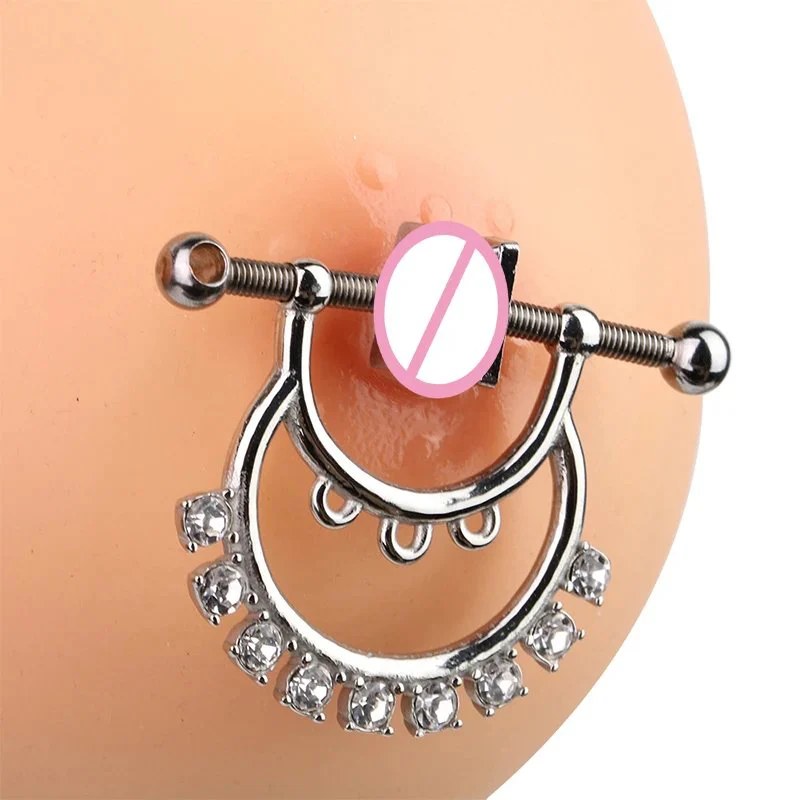 New Psyche Goddess Nipple Clamps Magnesium Desire Diamond Belt Metallic Glossy Bdsm Bondage Nipple Clamps and Choker