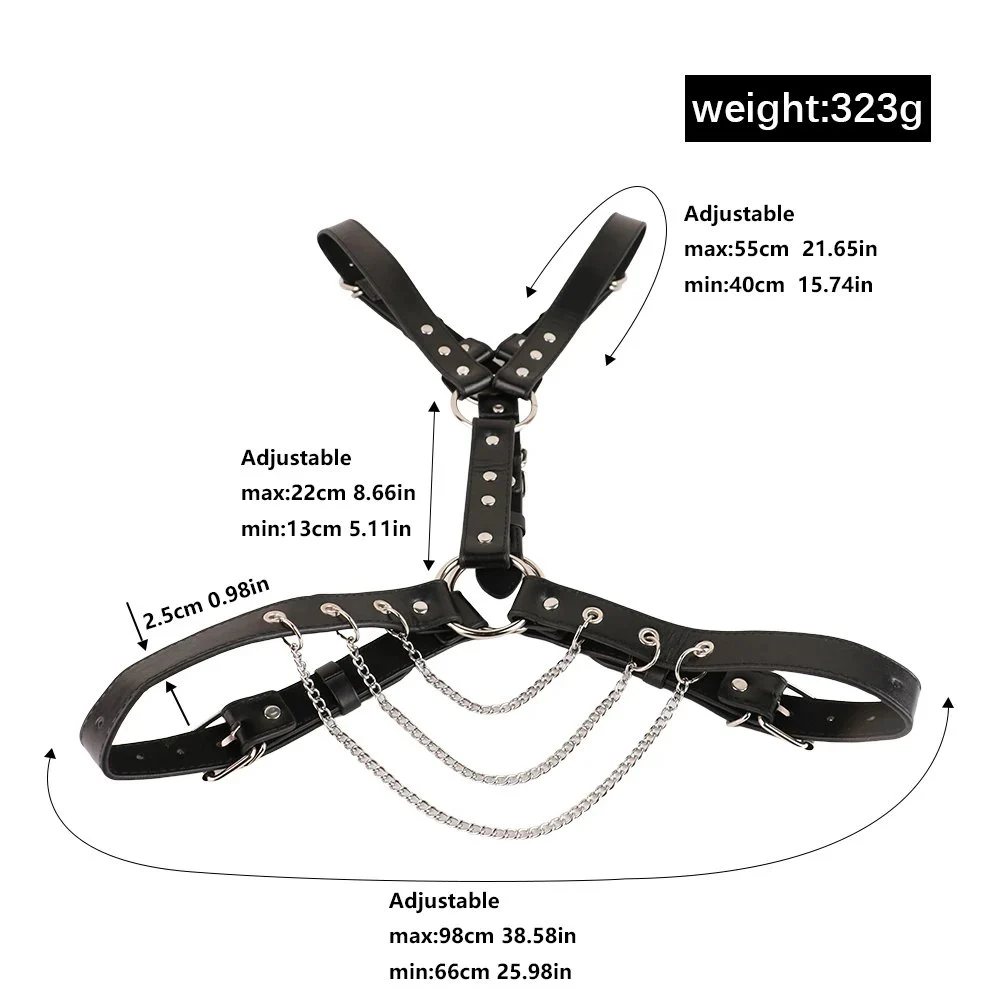 New Adjustable Sexy Chest Underwear Metal Corset for Both Men and Women, Comfortable and Unique Experience Sex Toys