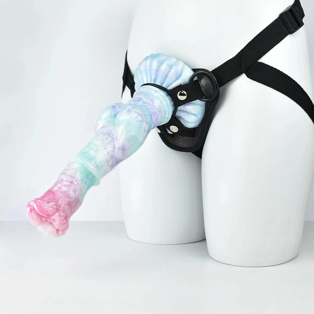 Artificial 9.96 Inch Large Sexy Anal Plug Strap Sex to Toy Real Experience Women Chastity Belt
