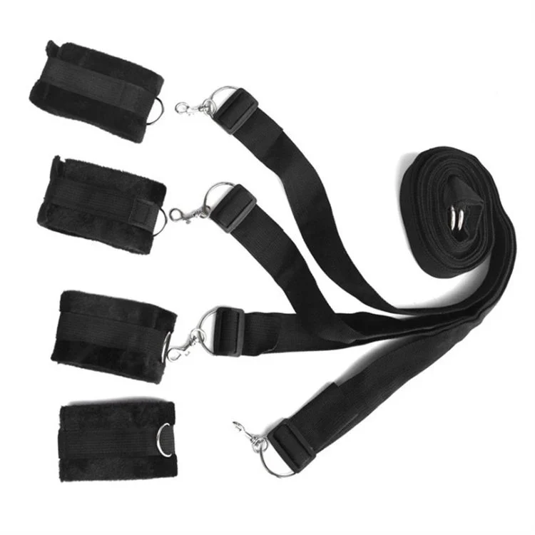 Erotic Sex Toys Bondage Restraint Neck Collar Slave Straps Neck Wrist and Ankle Cuffs
