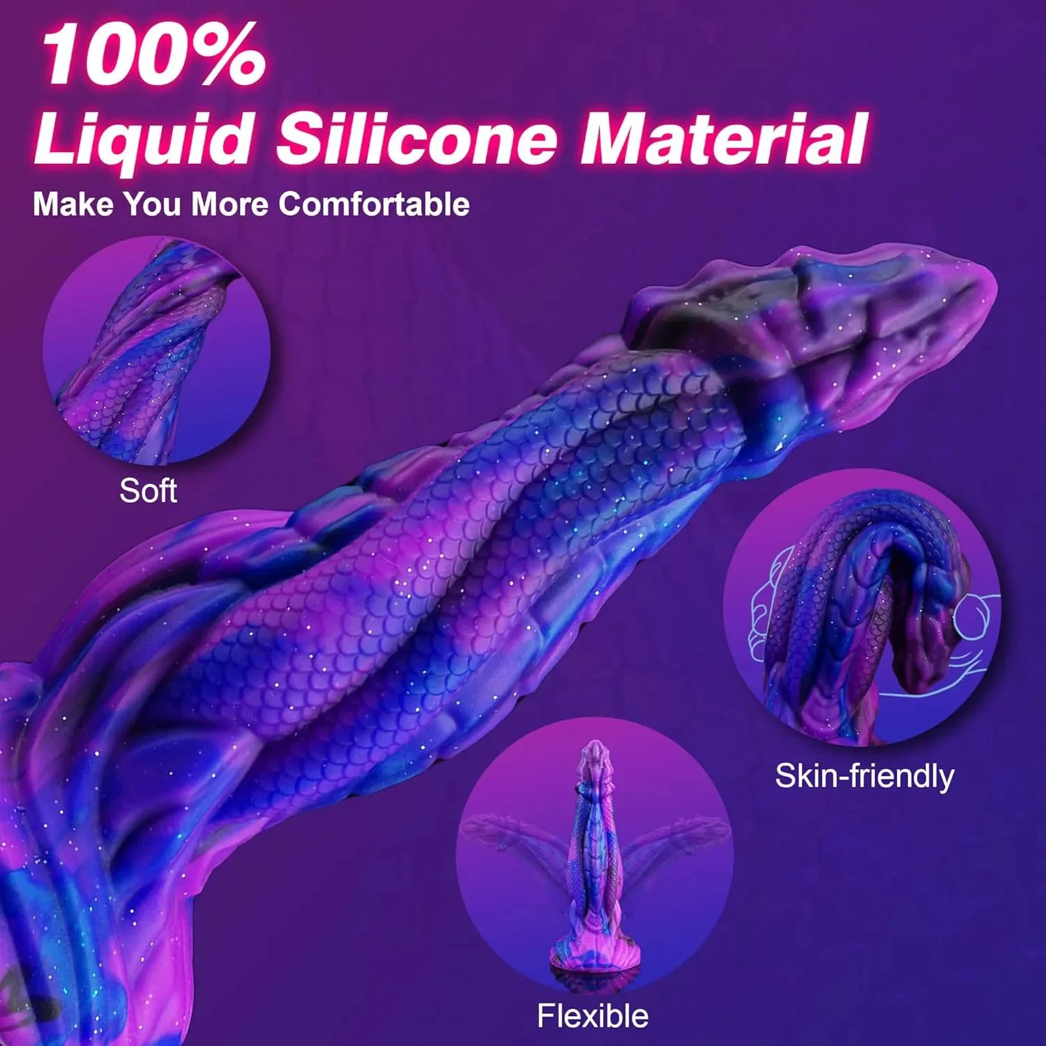 Fantasy Monster Dragon Soft Silicone Anal Plug with Powerful Suction Cup Women Men Masturbation Toys Adult Sex Usage