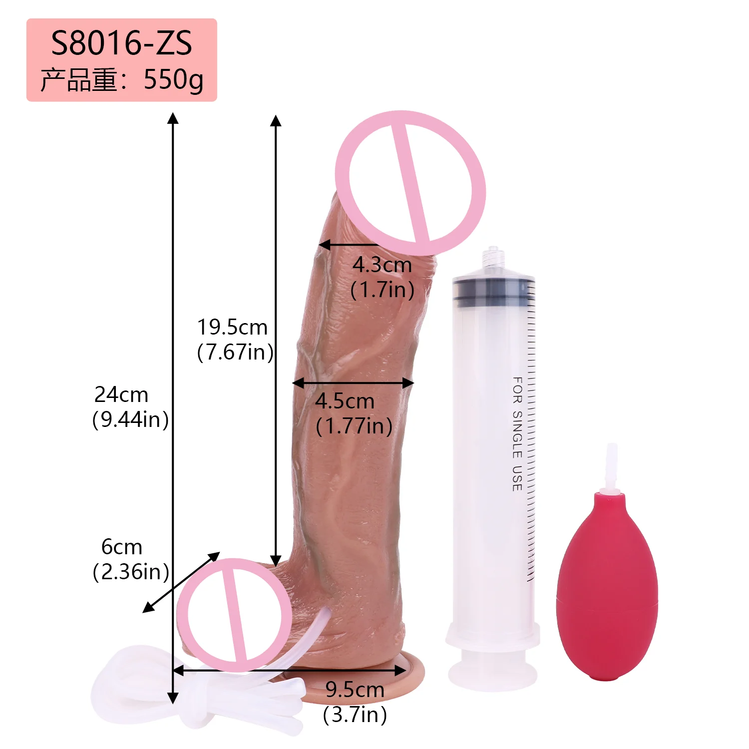 Realistic Squirting Dildo Ejaculating Penis for Beginners with Strong Suction Cup for Hands-Free Play Soft Dildo with Balls