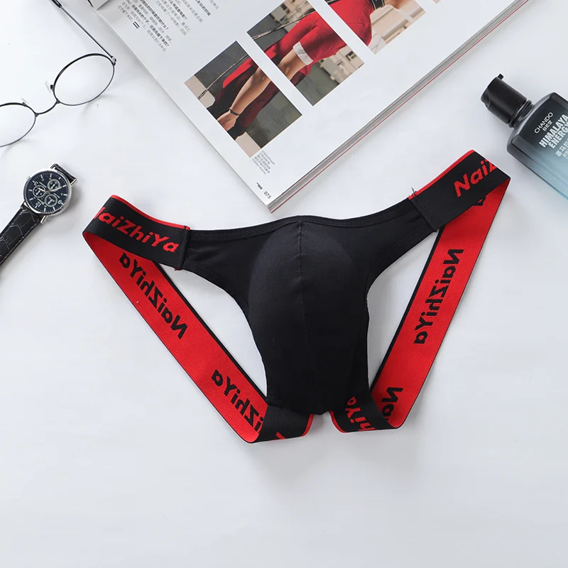 Men's Underwear Men Sexy Briefs Jockstrap U Pouch Man Low Waist Panties Thongs Mesh Underpants Gay G-Srting U Convex Underwear