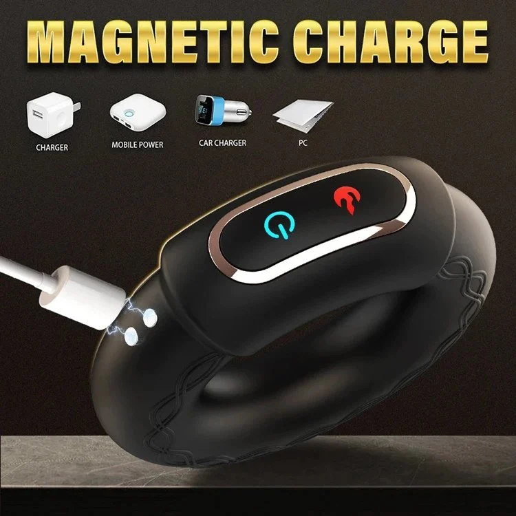 10 Mode APP Control Vibration Heating Men's Ejaculation Cock Ring Sex Toys for Men