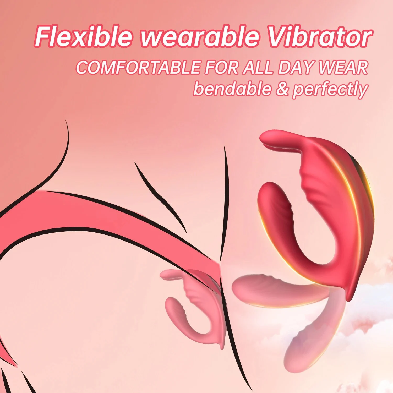 Long Distance Controlled 9-Speed USB Power Panty G-Spot Vibrator with Mobile Phone App Wearable Butterfly Panties