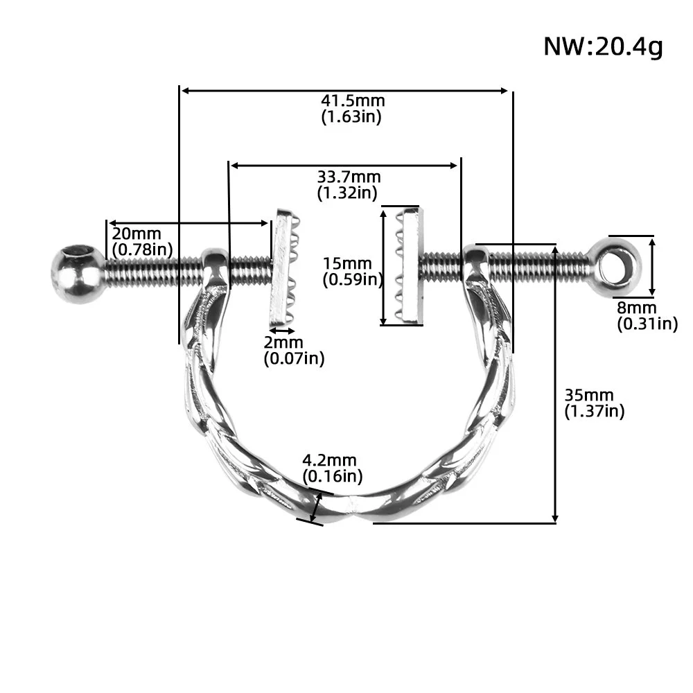 Nipple Clamps with Chain Non-Piercing Nipple Clamps for Women Breast Sexual Pleasure Nipple Clips for Women Men Couples