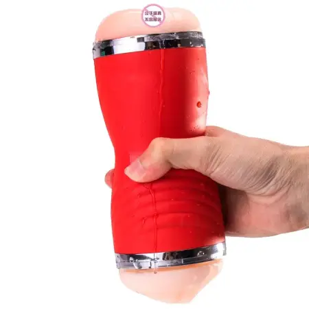 2-in-1 Male Masturbator Double-Sided Silicone Aircraft Cup Hand-Free Pocket Sex Toys for Men's Masturbation