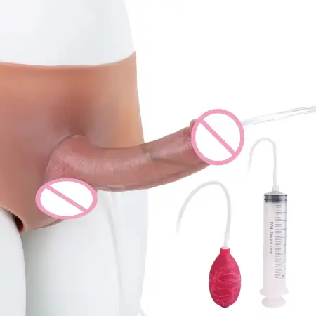 Realistic Wearable Squirting Dildo Pants Strap on Dildo Sex Toys High Elastic Silicone Wearable Dildos Panties for Lesbian