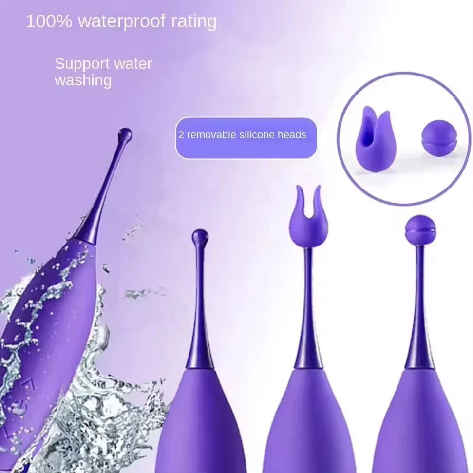Cross-Border G-Spot Three-Headed Orgasm Pen Adult Sex Toys 10 Speed Frequency Vibration Massage Stick Female Vaginal Vibrators