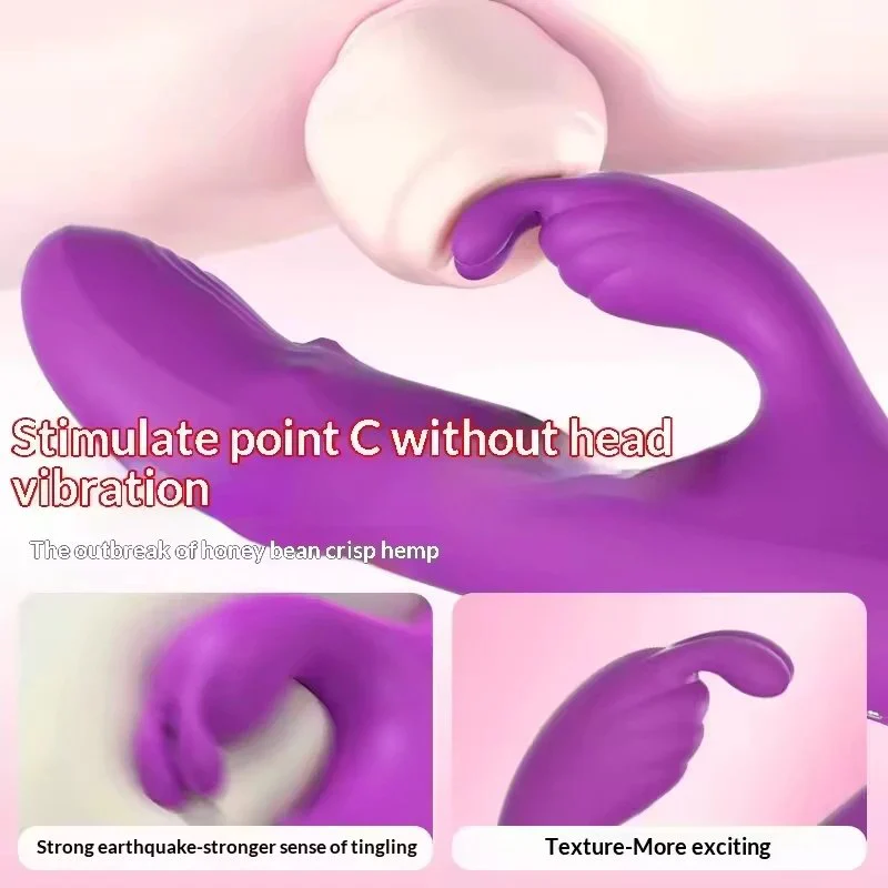 Female Adult Personal Massager with Adjustable Ball Vibrator Dual Motor Vibration for Internal and External Use
