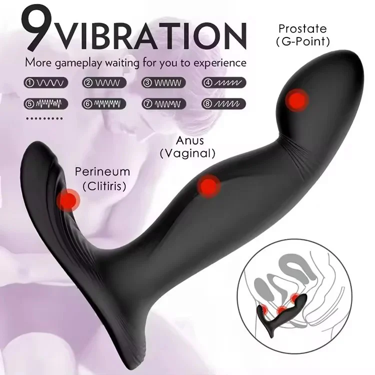 Prostate Massager Plug Vibrator Men Anus Climax Butt Anal Plugs Toy for Man Masturbator
