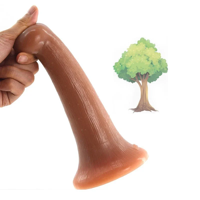Double Layer Silica Gel Realistic Adult Sex Toys Skin Color Lifelike Soft Rubber Penis Dildo for Lesbian Massage Wand