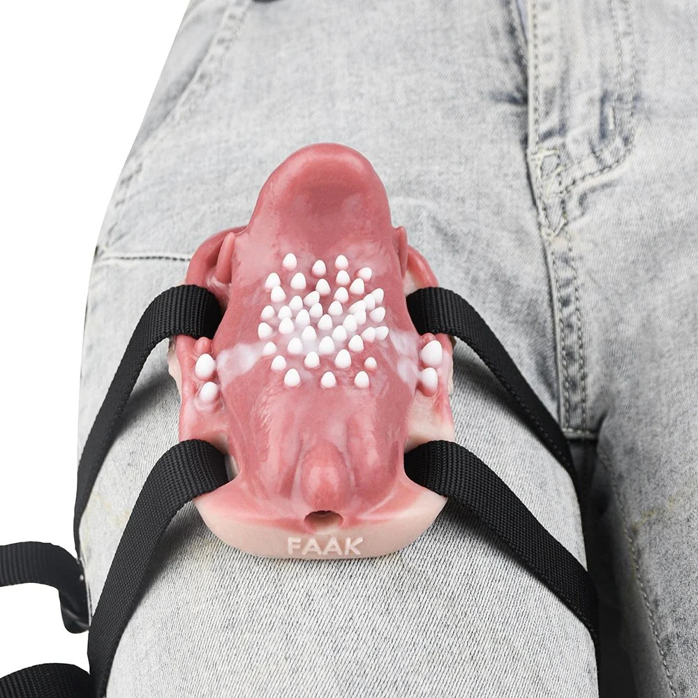 Remote Control Strap on Tongue Vibrating Grinder for Women Silicone Vibrator Sex Toys Bumpy Stimulate Prostate Clit Massage