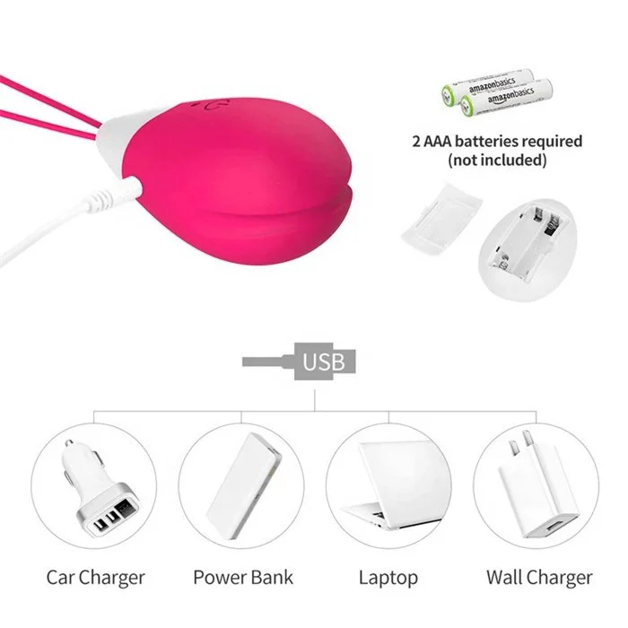 USB-powered 10 Frequency Egg Sex Toy with Remote Control Mini Bullet Vibrator for Female Vaginal Masturbation