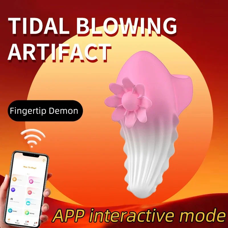 Sunflower Shape Female Finger G-Spot Clitoral Nipple Stimulator 10 Vibration Modes Finger Masturbator Vibrator Set Happy Sex