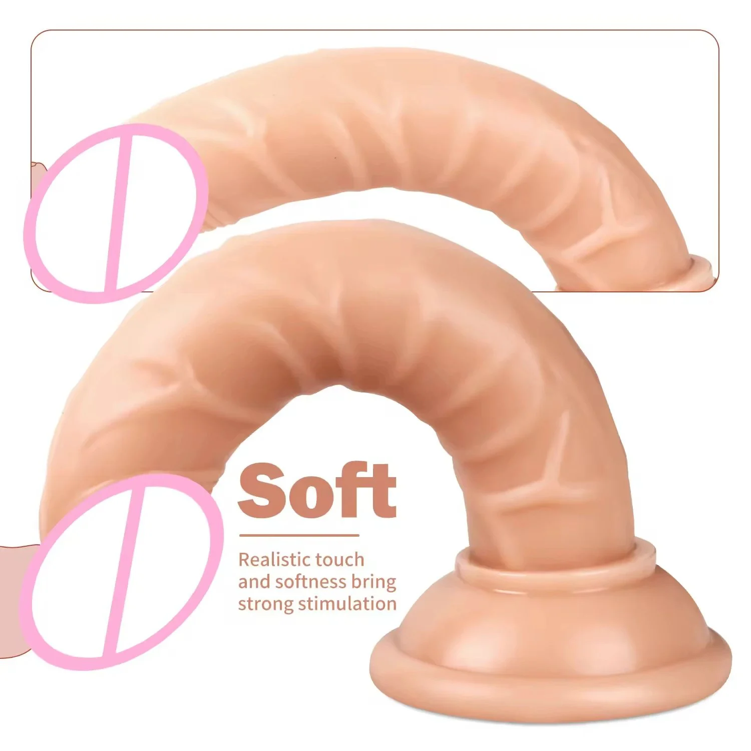 Featuring Lifelike Texture and Flexible Shaft for Enhanced Intimacy and Natural Feel Soft