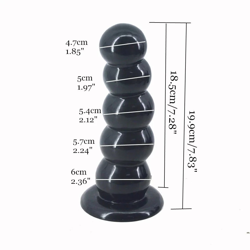 Bead Butt Plug Thick Anal Plug Toys for Men Women Sex Toy