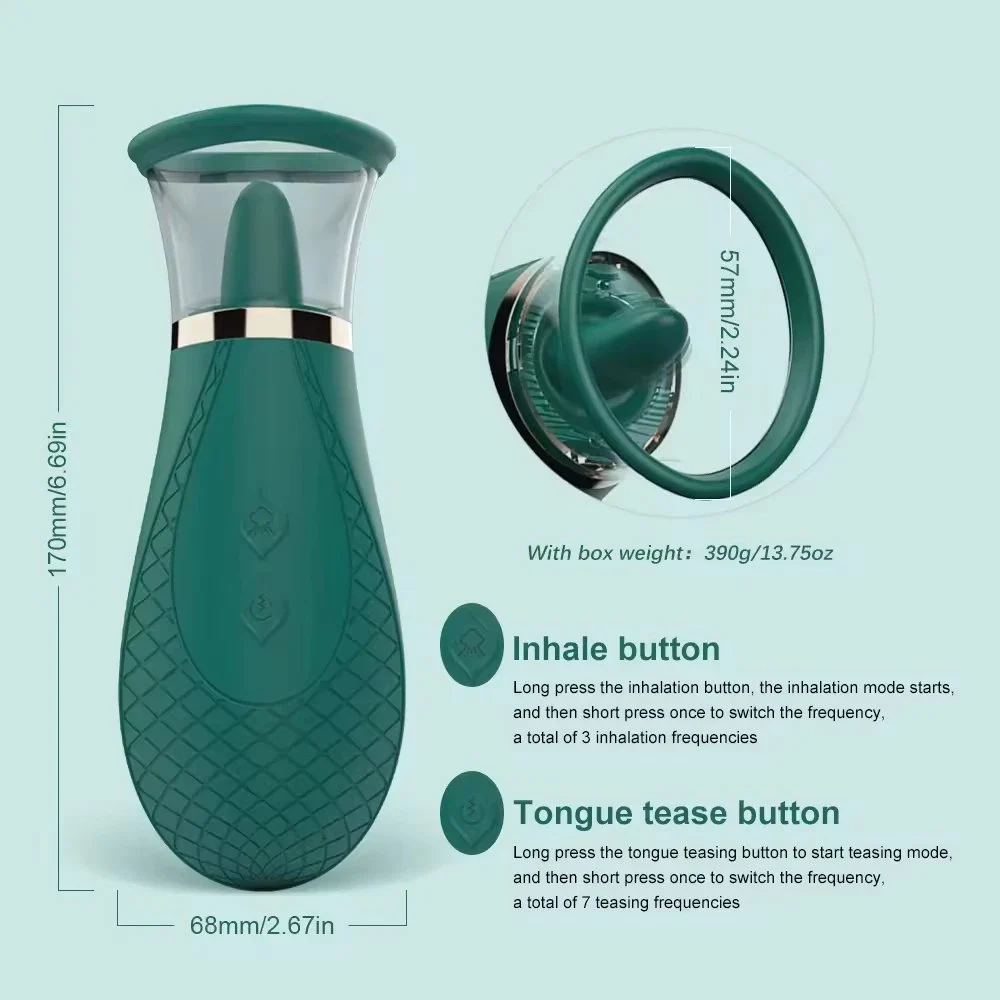 Tongue Licking Sucking Vibrator Nipple Sucker Sexuales Para Mujer Female Sex Clitoral Toy for Women