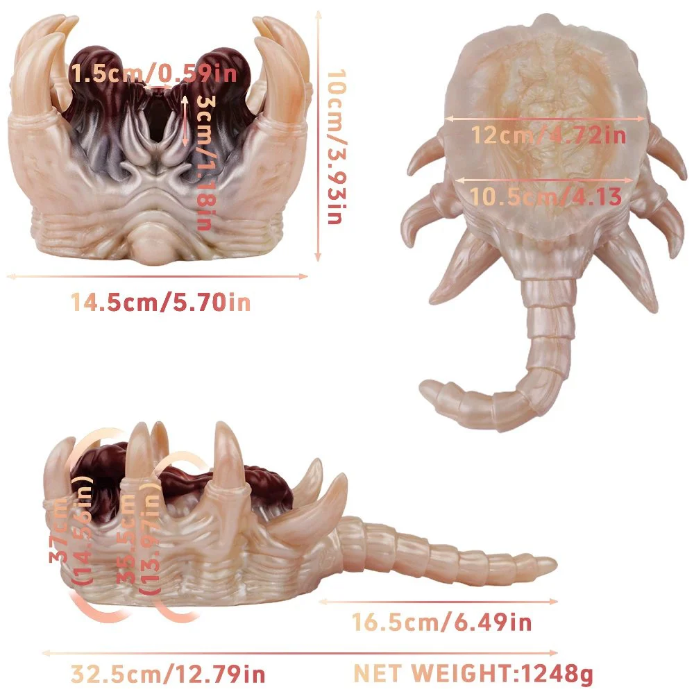 Embracer Facehugger Male Masturbator in the Shape of a Special Creature for a More Stimulating Experience Silicone