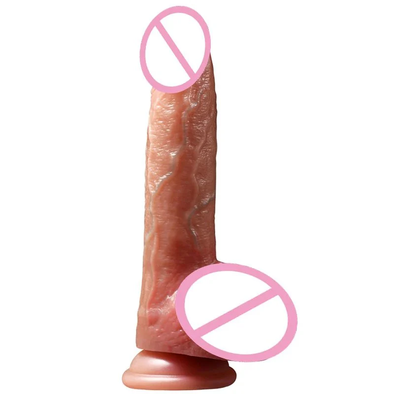 Spray Water Sliding Foreskin Dildo Ejaculating Penis Realistic Soft Silicone Squirting Dildo Sex Toys for Women with Suction Cup