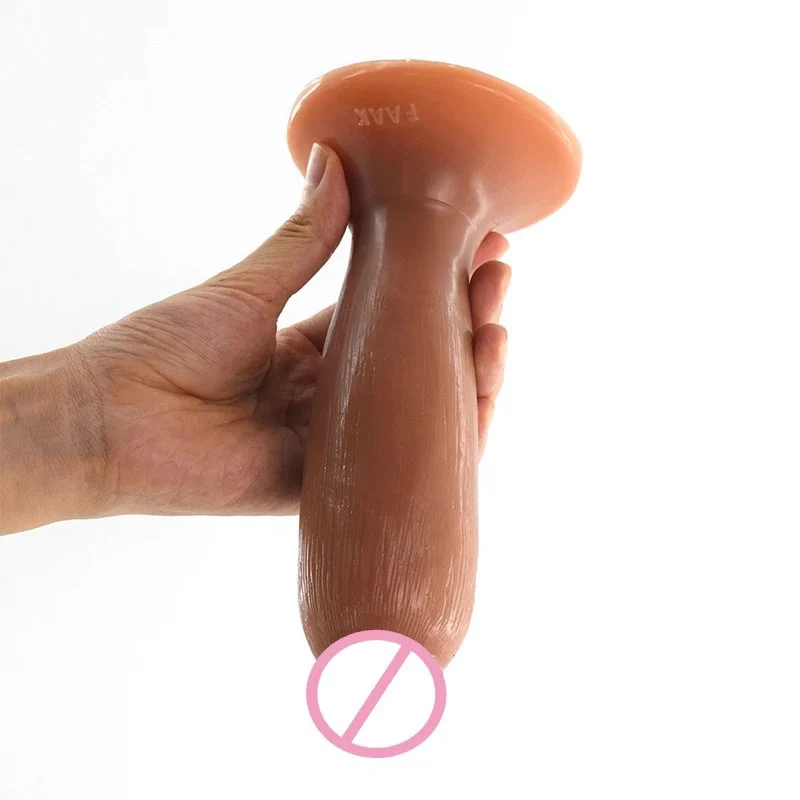 Double Layer Silicone Dildo Rubber Penis Lesbian Bdsm Toy for Male Female Masturbators