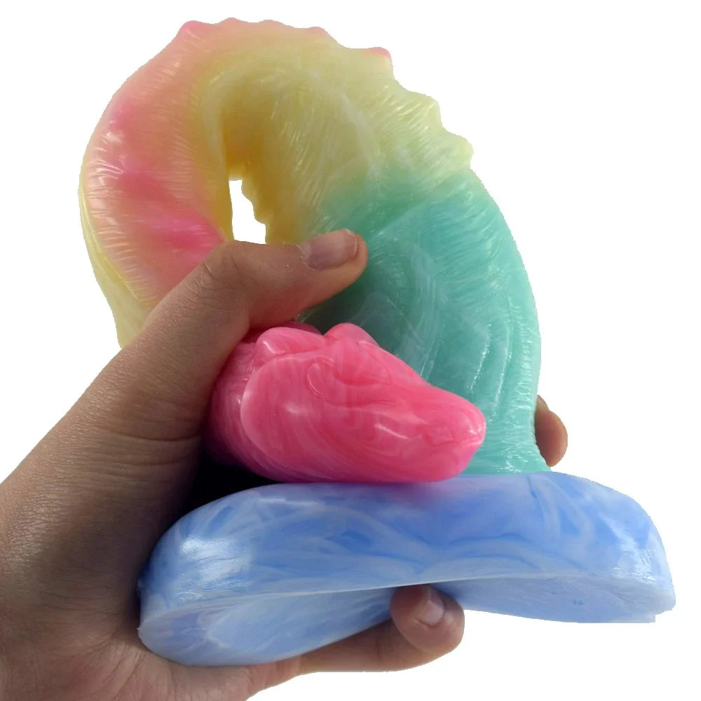 Red Pupil Spirit Snake-Poll Exaggerated S-shaped Double-sided Wave Bump armor Design Lady Sex Toys for Woman Adult