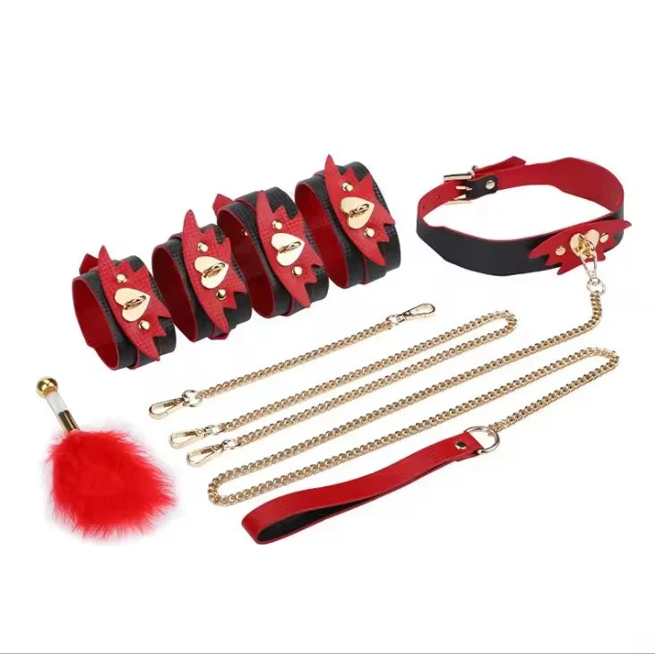 Leather men and women flirting bondage bondage adult products bondage sex toys