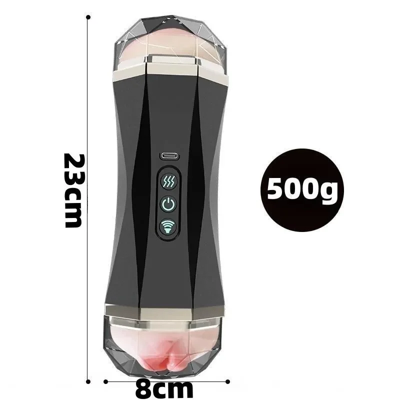2 in 1 Automatic Male Masturbator Penis Pump Removable Male Masturbators Modes Pocket Pussy Airplane Cup