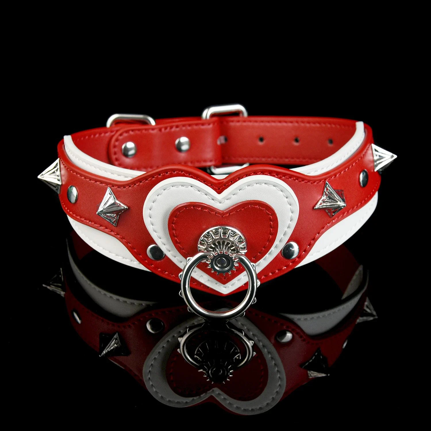 Loyalty Contract Leash Submissive's Game Reward Soft PU Leather Material Punishment Collar for 18+ Couples