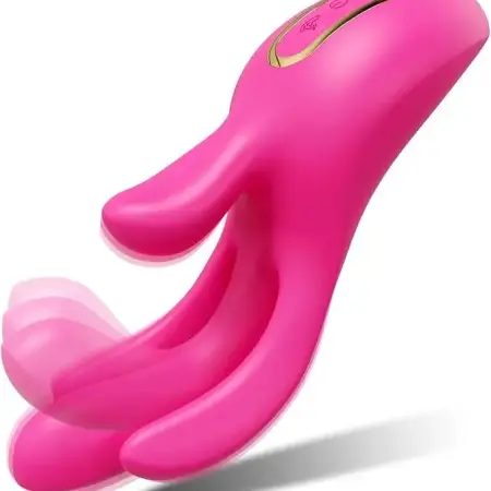 Vibrators Adult Sex Toys for Women - Finger Vibrator with 10 Flapping Patterns & 10 Vibration Modes