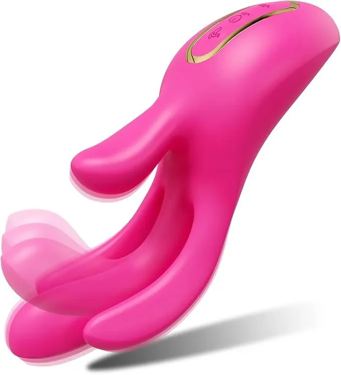 Vibrators Adult Sex Toys for Women - Finger Vibrator with 10 Flapping Patterns & 10 Vibration Modes