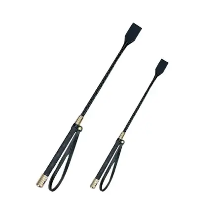 Fun Leather Whip Party Performance Prop Black PU Leather Whip Couple Sex Alternative Toy Equestrian Whip