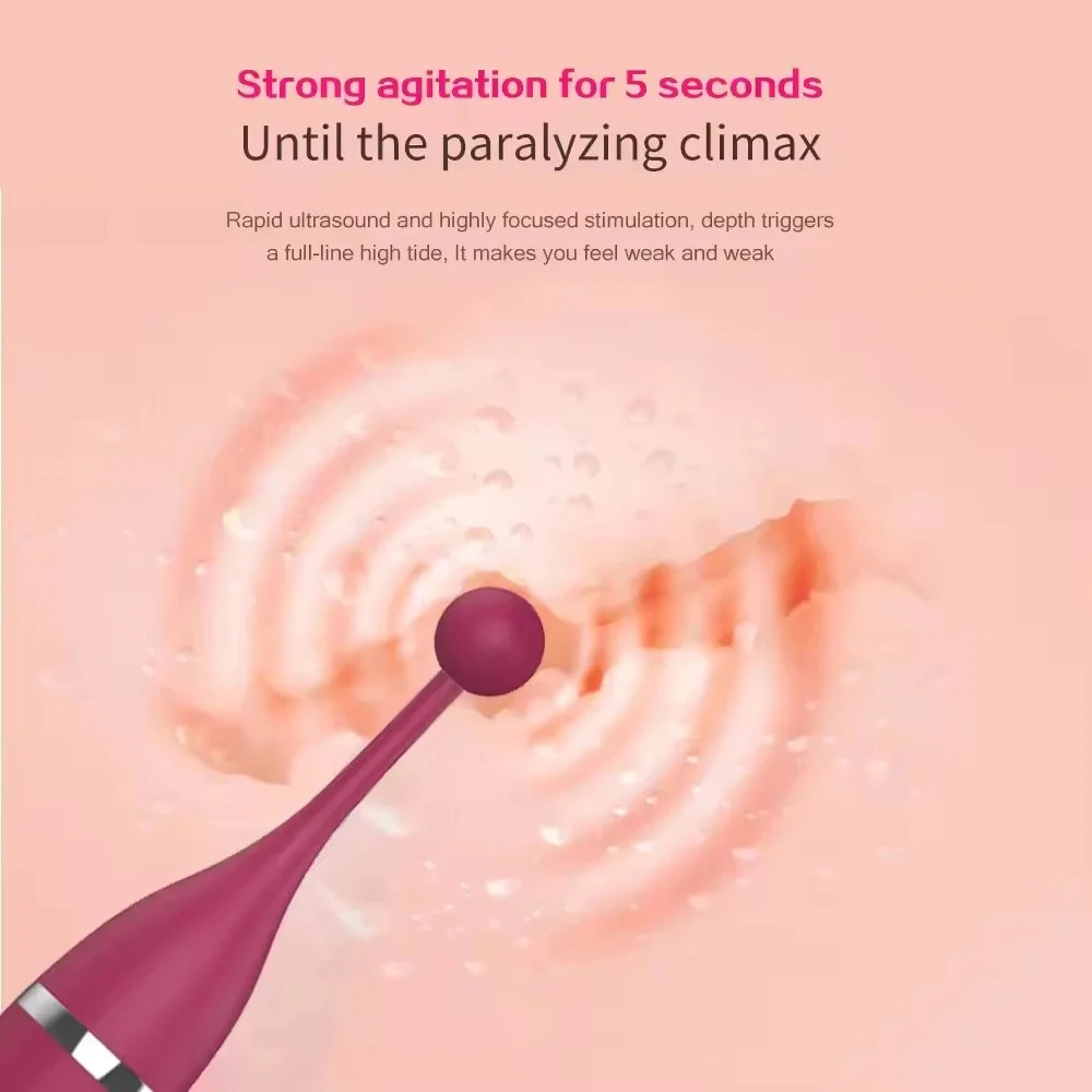 Clitoralis Stimulator for Women with Three Silicone Head,High-Frequency G Spot Clit Vibrator Stimulator, Adult Sex Toy for Women