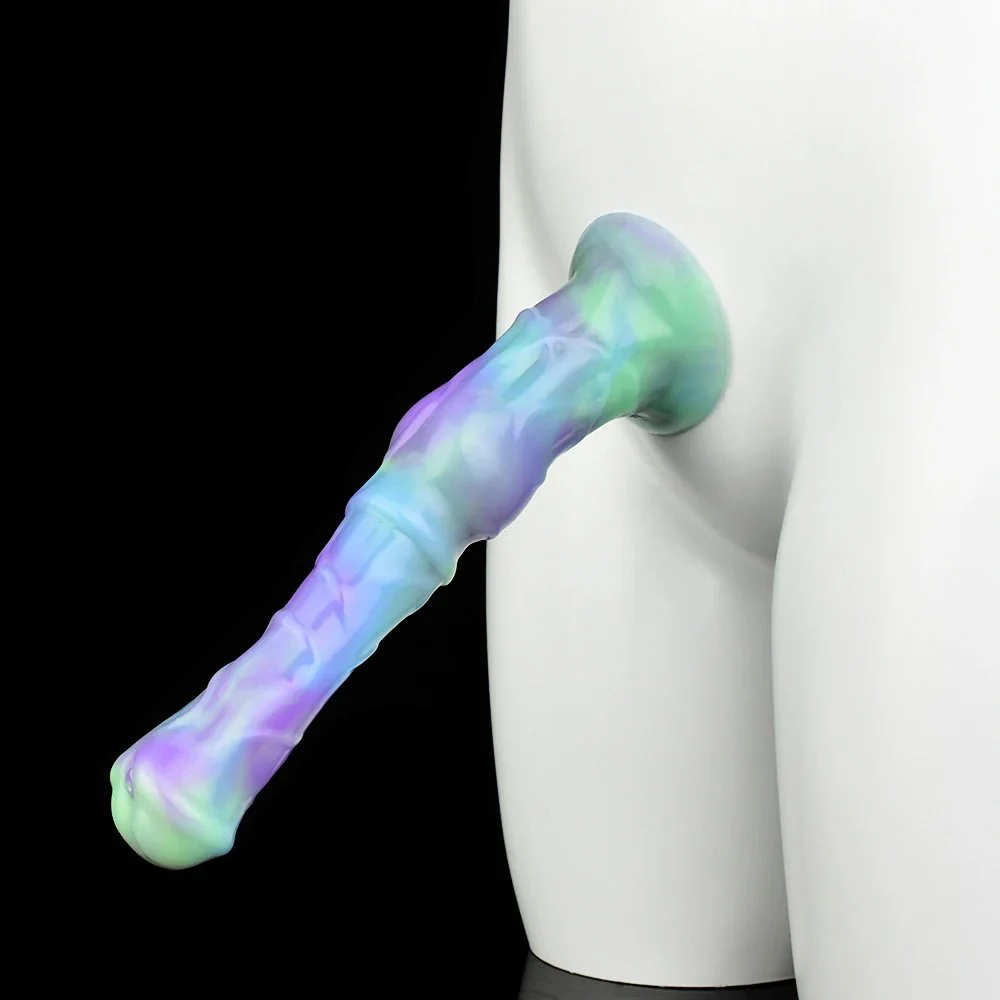 Big Animal Sex Toys Horse Dildo Lotus Color Realistic Monster Dildo Base for Hands Free Adult Toy