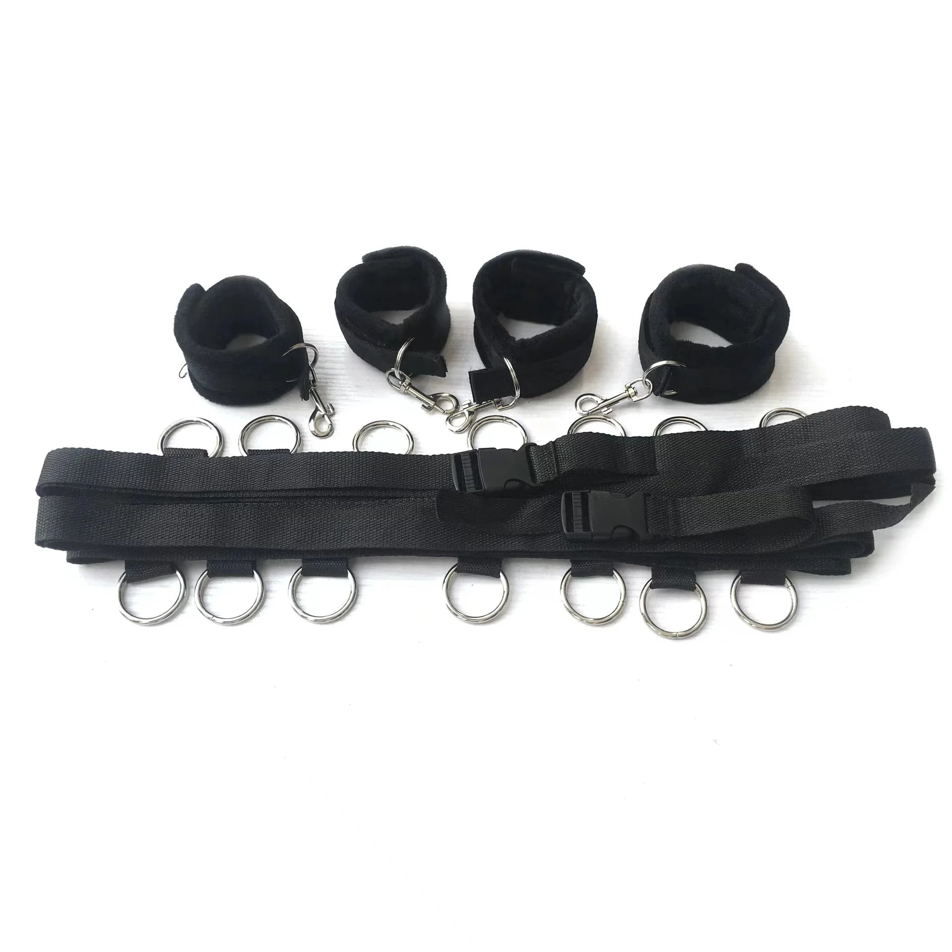 Flirting Feather Sexy Eye Masks Blindfold Restraints Straps Sex Toys Bed Bondage Set 3PCS