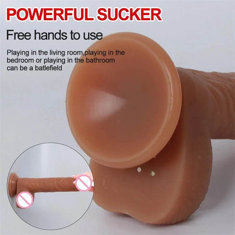 Remote Control Sex Toys Thrusting Heated Realistic Telescopic Soft Silicone Retractable Dildo Vibrator for Women