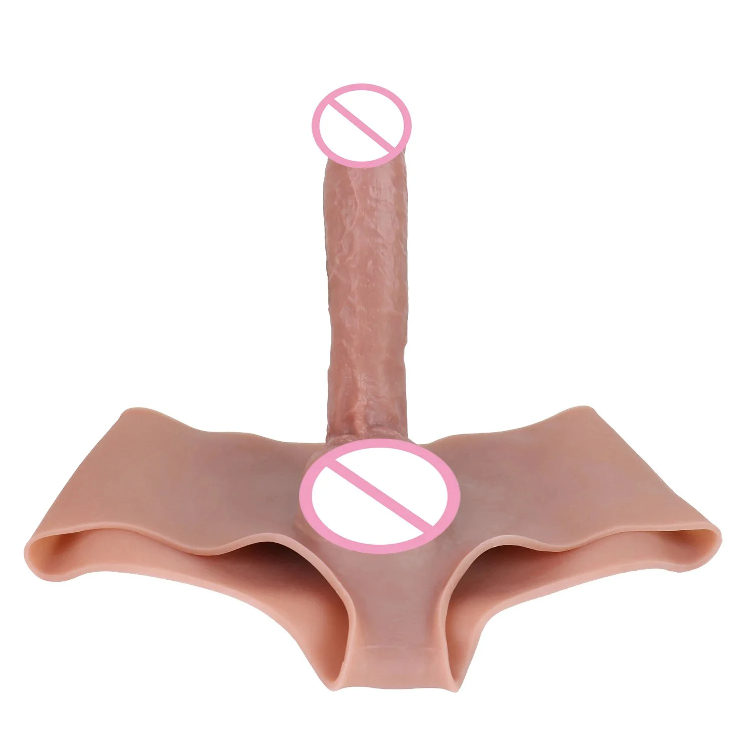 Realistic Strap on Dildo Harness Hollow Dildo Panties Silicone Wearable Dildo Underwear Male Penis Enlargement Thick Sex Toy