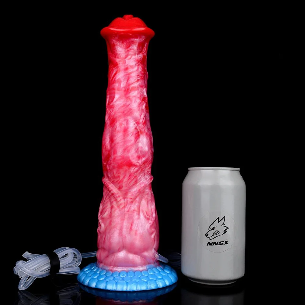 Squirting Dildo Fantasy Monster Giant Dildo Sex Simulation Ejaculation Soft Silicone Dildo Masturbation Adult Sex Toy