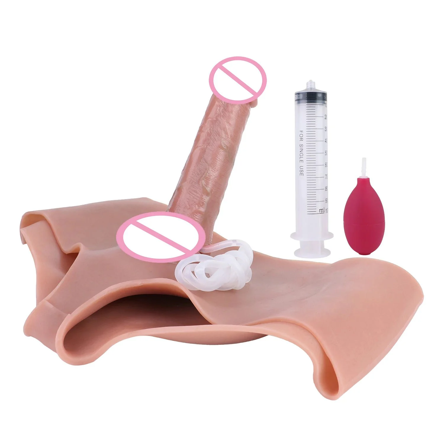 Realistic Wearable Squirting Dildo Pants Strap on Dildo Sex Toys High Elastic Silicone Wearable Dildos Panties for Lesbian