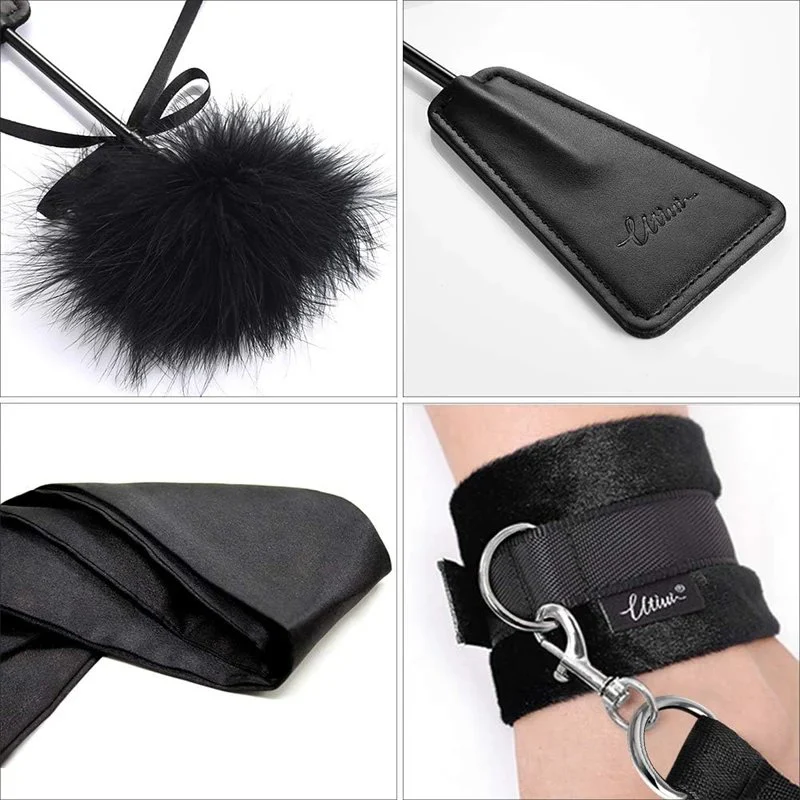 Lovers Flirting Sex Toy Restraint Kit Slave Sexy Under Mattress Restraint Bondage Set With Wrist Ankle Cuff
