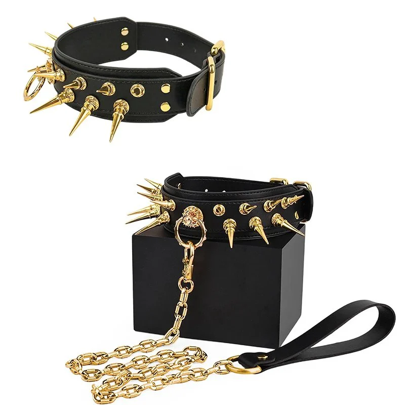 Fanged Wolf Submissive Collar Available in 2 Colors Body Restraint Product Suitable for Adults Aged 18+ Adult Novelty Toy