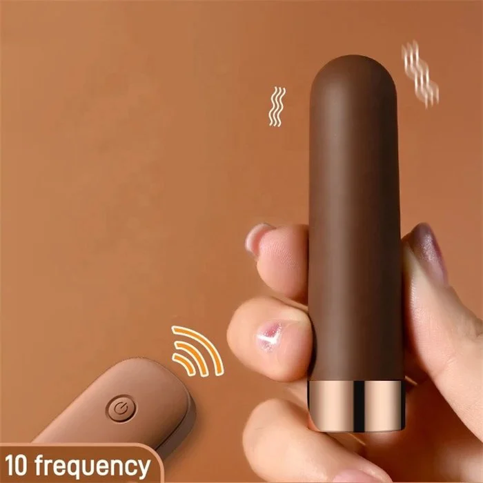 USB Rechargeable 100% Waterproof Non-Latex Remote Control Adult Vibrating Bullet 10 Speeds for Female Nipple Clit Vaginal Use