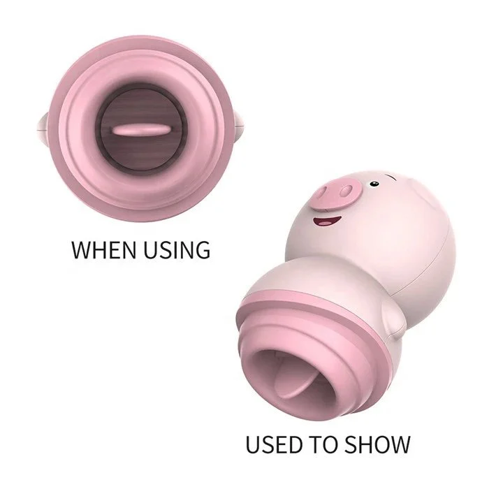 USB-Powered Women's Sex Toys Licking Pig Tongue Vibrator for Clitoris Massage