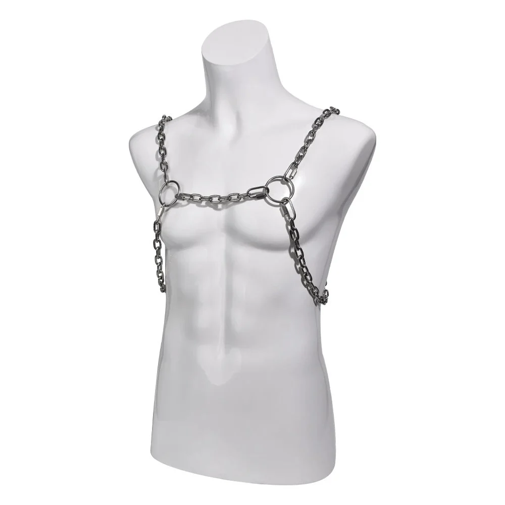 Male Fetish Bondage Set Stainless Steel Male Nipple Clamps Collar Handcuffs Gay Toys Couple Flirting Sex Toys