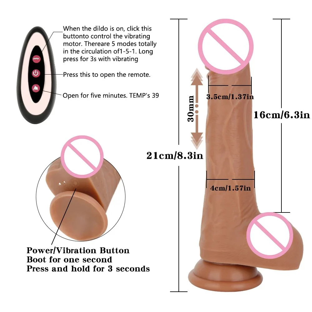 Remote Control Realistic Silicone Dildo Electronic Usb Rechargeable Dongs Vibrator Dildo Dildos Sex Toys for Women