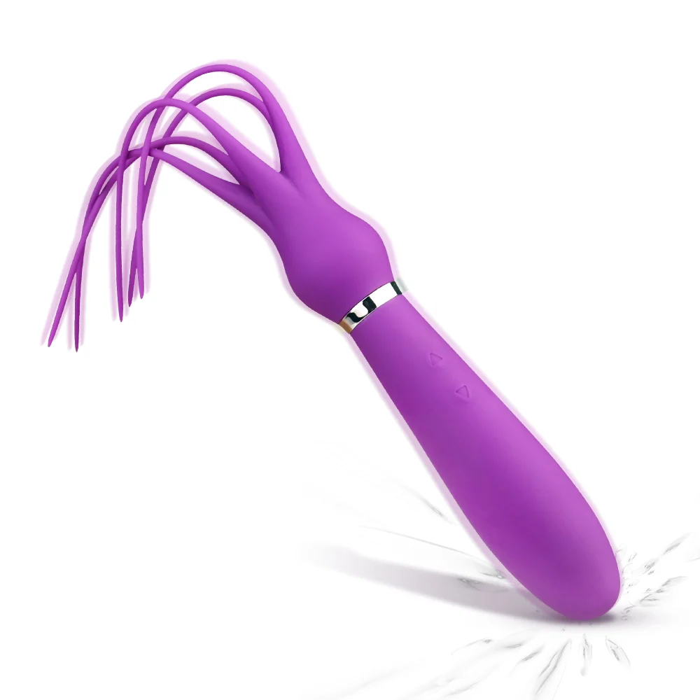 Vibrator Octopus Sexy Flirting Whip Handle SM Whip Sex Toy for Couple Play Spanking